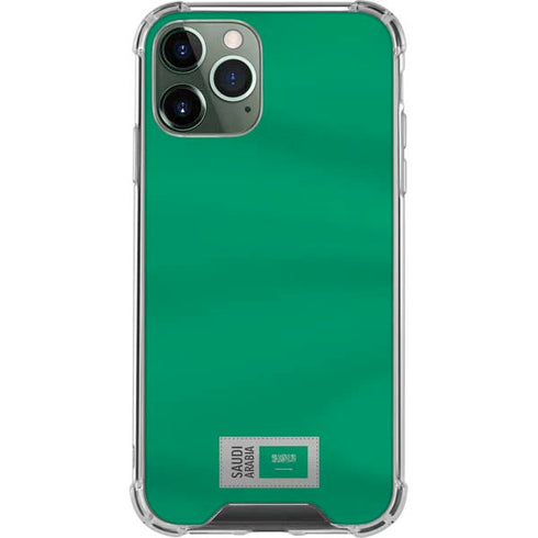 Saudi Arabia Soccer Flag iPhone 11 Pro Max Clear Case