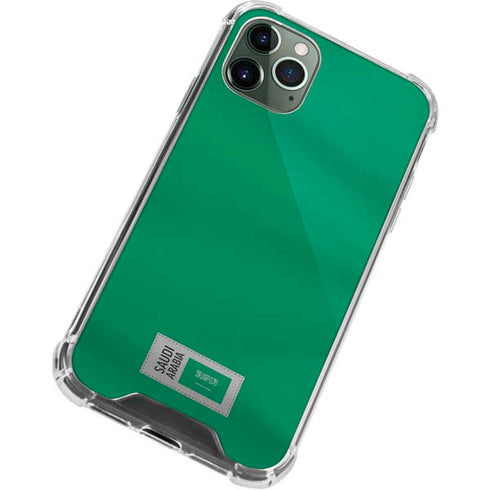 Saudi Arabia Soccer Flag iPhone 11 Pro Max Clear Case