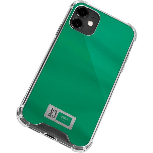 Saudi Arabia Soccer Flag iPhone 12 Clear Case