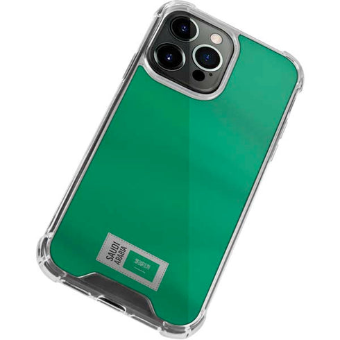 Saudi Arabia Soccer Flag iPhone 13 Pro Clear Case