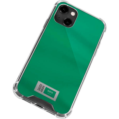 Saudi Arabia Soccer Flag iPhone 14 Clear Case