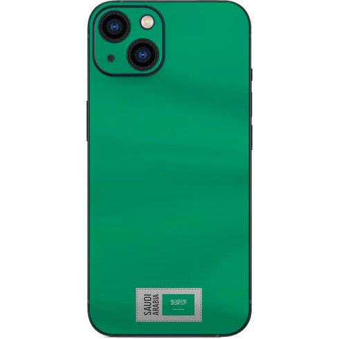Saudi Arabia Soccer Flag iPhone 15 Plus Skin