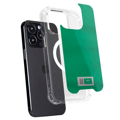 Saudi Arabia Soccer Flag iPhone 15 Pro MagSafe Case