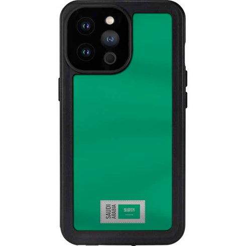 Saudi Arabia Soccer Flag iPhone 14 Pro Max Waterproof Case