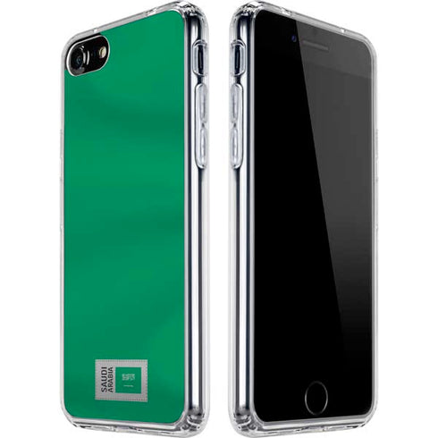Saudi Arabia Soccer Flag iPhone SE (2nd & 3rd Gen) Clear Case