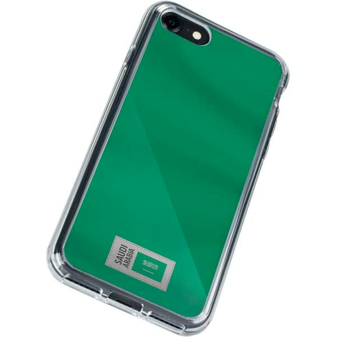 Saudi Arabia Soccer Flag iPhone SE (2nd & 3rd Gen) Clear Case