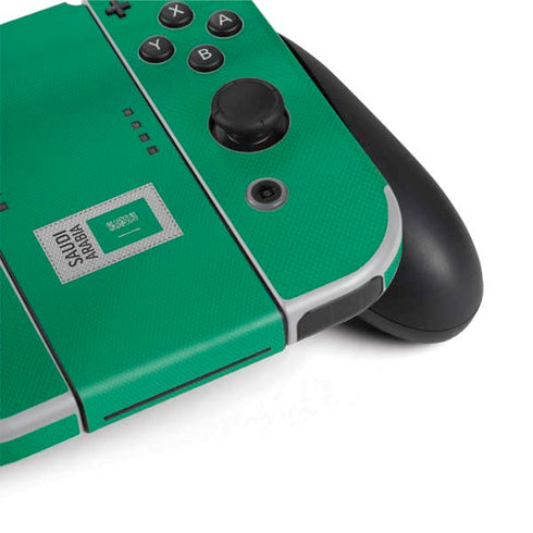 Saudi Arabia Soccer Flag Nintendo Switch OLED (2021) Skin