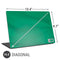 Saudi Arabia Soccer Flag Universal Laptop 16.6in (13.4 x 9.7in) Skin