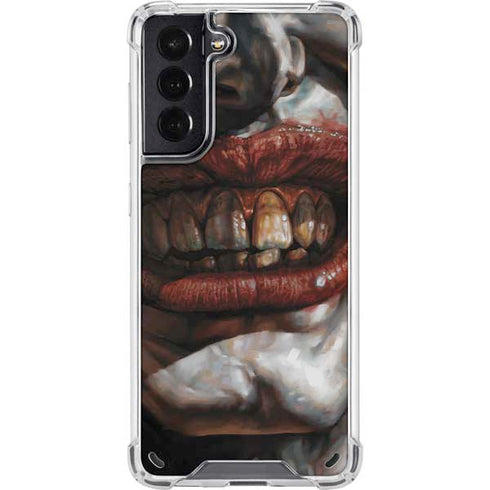 DC Comics Joker Graphic Novel Cover 2008 Art by Lee Bermejo Galaxy S21 5G Clear Case