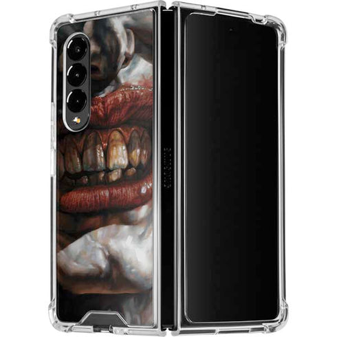 DC Comics Joker Graphic Novel Cover 2008 Art by Lee Bermejo Galaxy Z Fold4 5G Clear Case