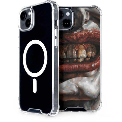 DC Comics Joker Graphic Novel Cover 2008 Art by Lee Bermejo iPhone 15 Plus MagSafe Case