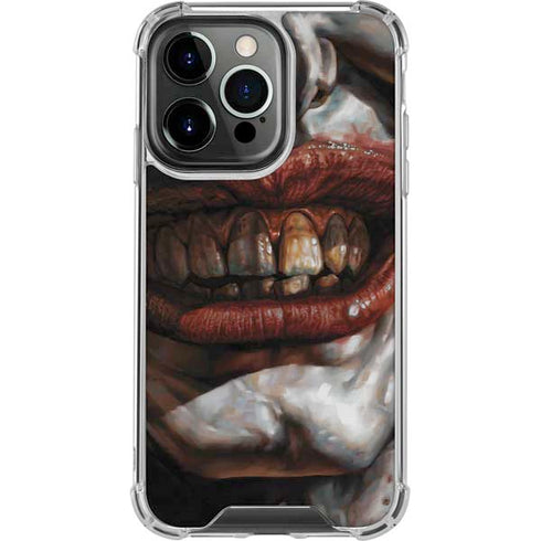 DC Comics Joker Graphic Novel Cover 2008 Art by Lee Bermejo iPhone 15 Pro Clear Case