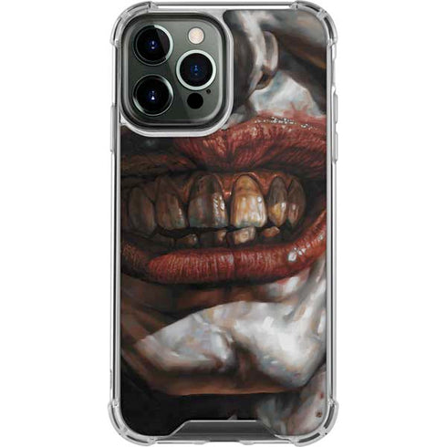 DC Comics Joker Graphic Novel Cover 2008 Art by Lee Bermejo iPhone 14 Pro Max Clear Case