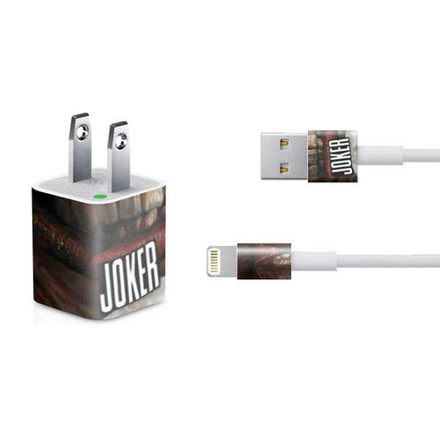 DC Comics Joker Graphic Novel Cover 2008 Art by Lee Bermejo iPhone Charger (5W USB) Skin