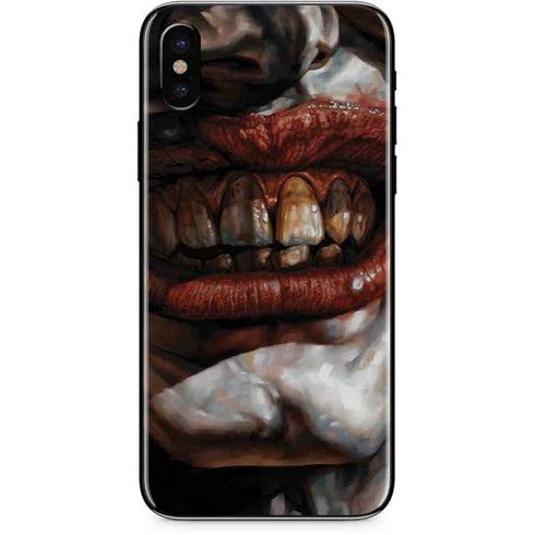 DC Comics Joker Graphic Novel Cover 2008 Art by Lee Bermejo iPhone XS Skin