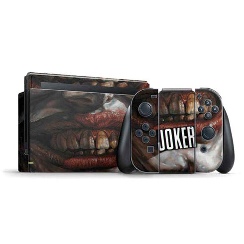 DC Comics Joker Graphic Novel Cover 2008 Art by Lee Bermejo Nintendo Switch Bundle Skin