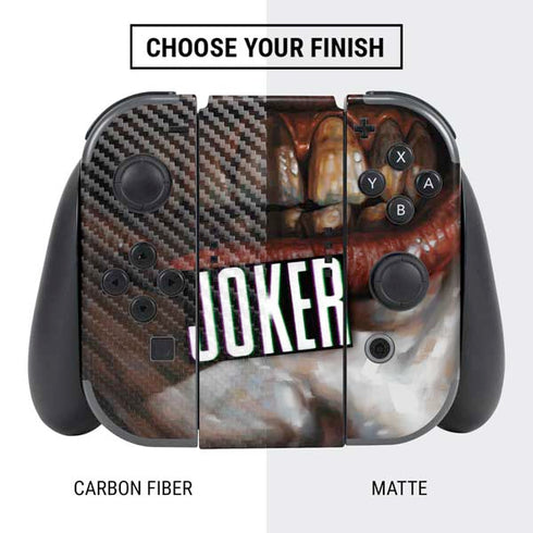 DC Comics Joker Graphic Novel Cover 2008 Art by Lee Bermejo Nintendo Switch Bundle Skin