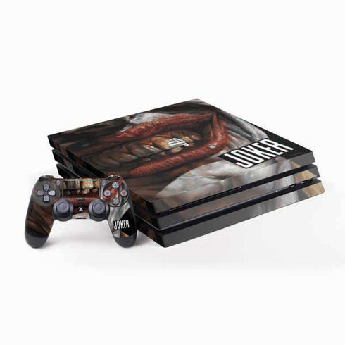 DC Comics Joker Graphic Novel Cover 2008 Art by Lee Bermejo PS4 Pro Bundle Skin