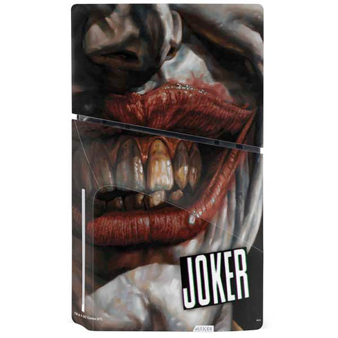 DC Comics Joker Graphic Novel Cover 2008 Art by Lee Bermejo PS5 Slim Disk Console Skin