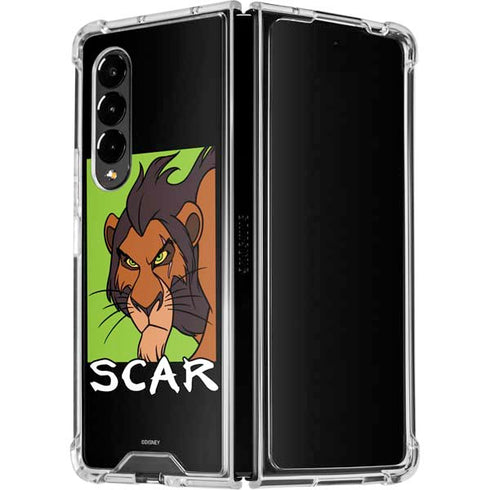 Disney Villains Scar Galaxy Z Fold4 5G Clear Case