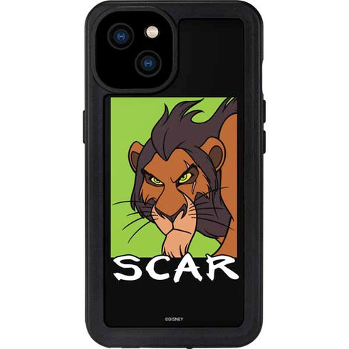 Disney Villains Scar iPhone 15 Plus Waterproof Case