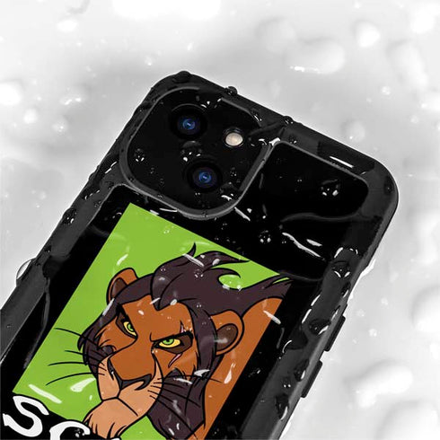 Disney Villains Scar iPhone 15 Plus Waterproof Case