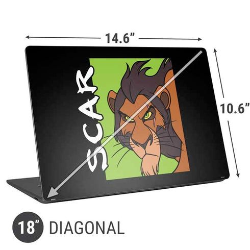 Disney Villains Scar Universal Laptop 18in (14.6 x 10.6in) Skin
