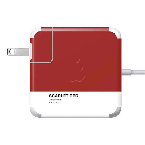 Scarlet Red 85W Power Adapter (15 and 17 inch MacBook Pro Charger) Skin