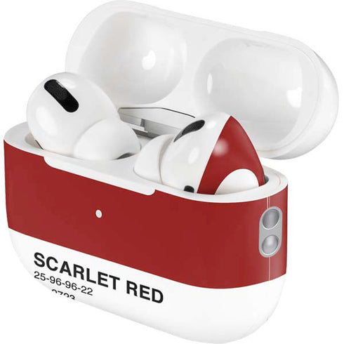 Scarlet Red AirPods Pro 2nd Gen Skin