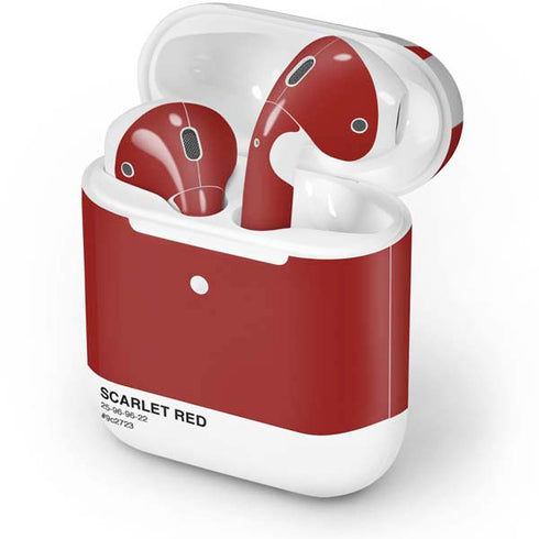 Scarlet Red Apple AirPods 2 Skin