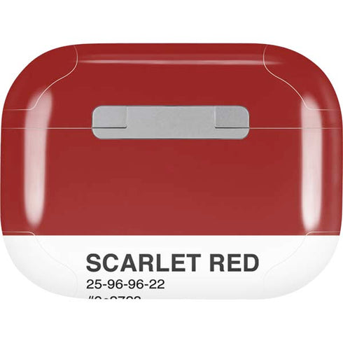 Scarlet Red Apple AirPods Pro Skin