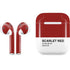 Scarlet Red Apple AirPods Skin