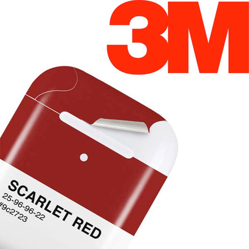 Scarlet Red Apple AirPods Skin
