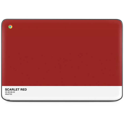 Scarlet Red HP Chromebook Skin