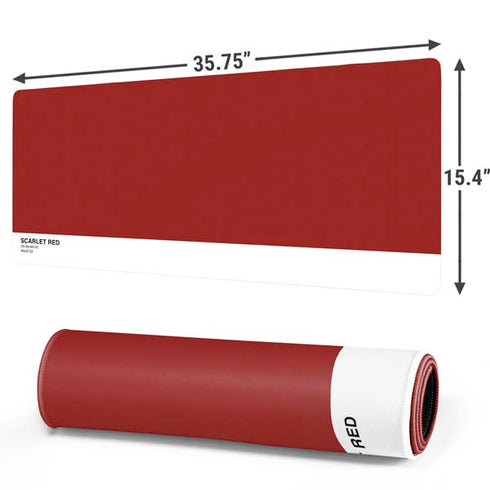 Scarlet Red Gaming Mouse Pad