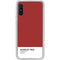 Scarlet Red Galaxy A10e Clear Case