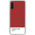 Scarlet Red Galaxy A10e Clear Case
