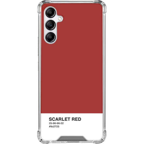 Scarlet Red Galaxy A14 5G Clear Case