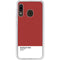 Scarlet Red Galaxy A20 Clear Case