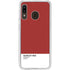 Scarlet Red Galaxy A20 Clear Case