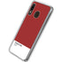 Scarlet Red Galaxy A20 Clear Case