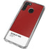 Scarlet Red Galaxy A21 Clear Case