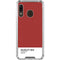 Scarlet Red Galaxy A30 Clear Case