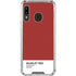 Scarlet Red Galaxy A30 Clear Case