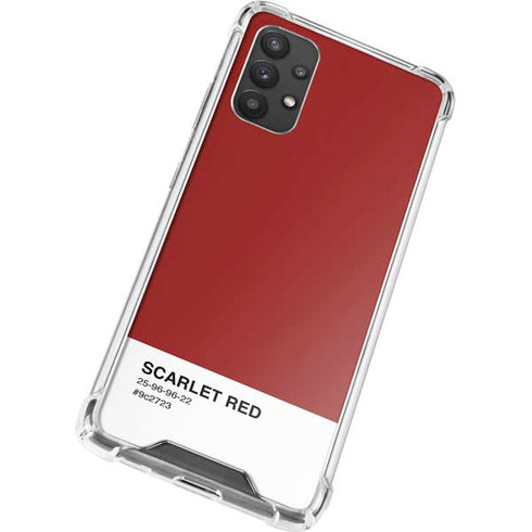 Scarlet Red Galaxy A32 5G Clear Case