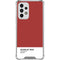 Scarlet Red Galaxy A33 5G Clear Case