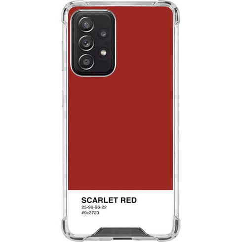 Scarlet Red Galaxy A52 5G Clear Case