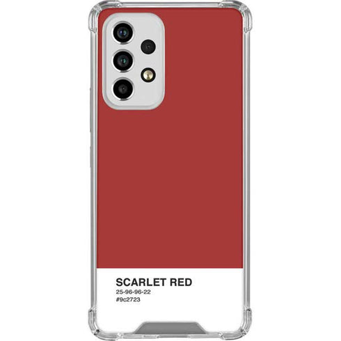 Scarlet Red Galaxy A53 5G Clear Case