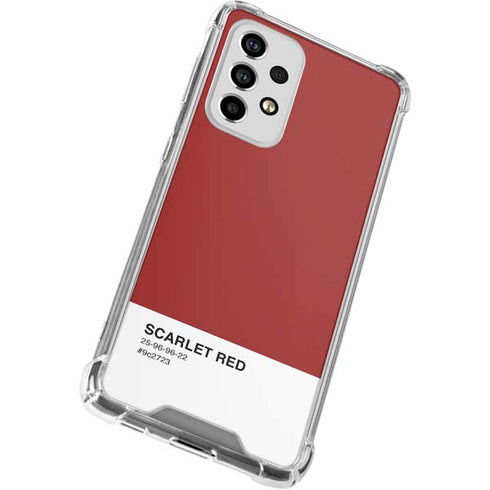 Scarlet Red Galaxy A53 5G Clear Case