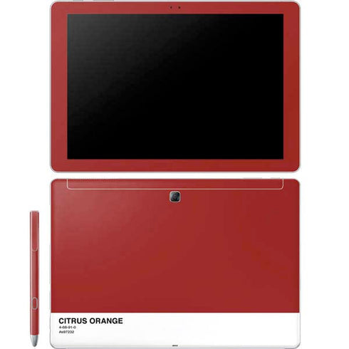Scarlet Red Galaxy Book 12in Skin